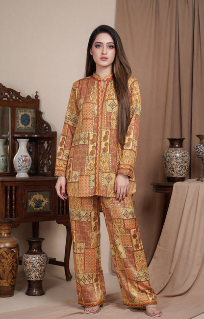 Desert Sands – Premium Geometric Patchwork Co-ord Set