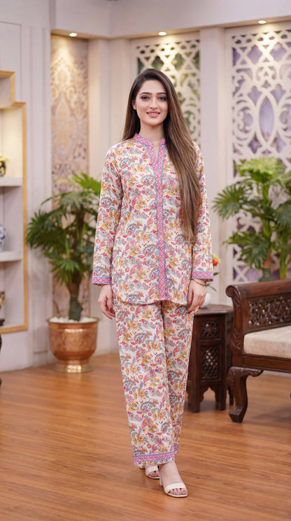 Teal Mosaic – Premium 2-Piece Patchwork Print Set