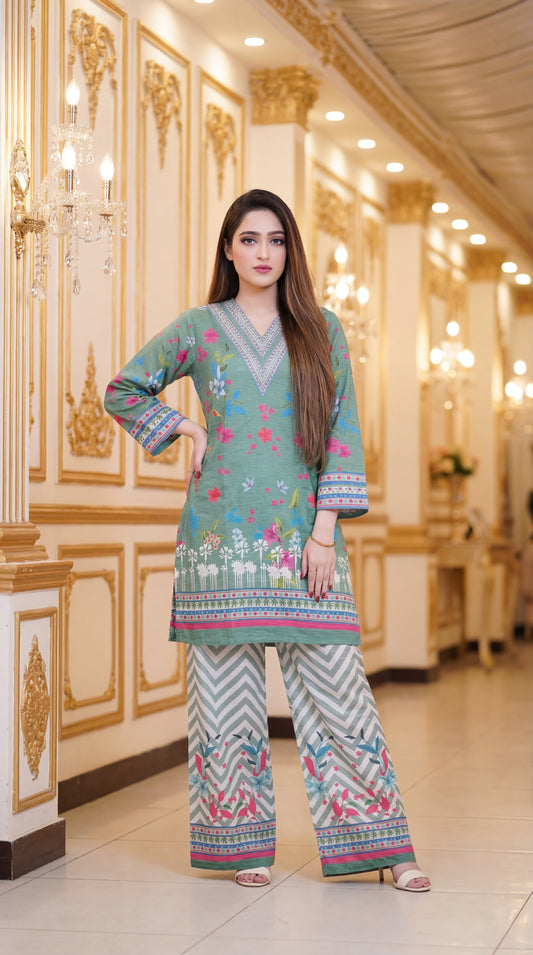 The Signature Print Series – Premium 2-Piece Cotton-Lawn Co-ord Set