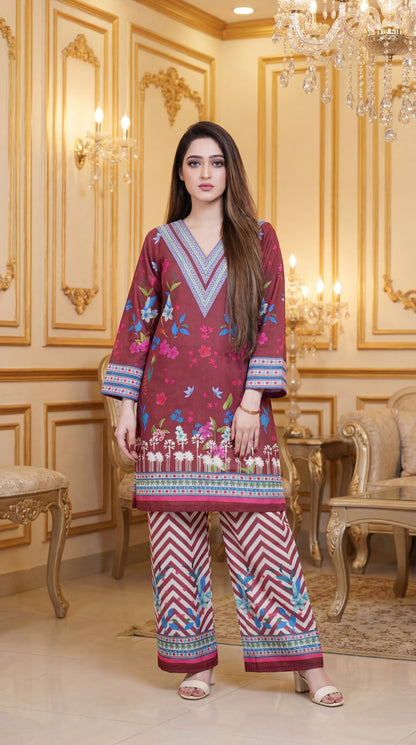 Botanical Fusion Series – 2-Piece Printed Lawn Co-ord Collection