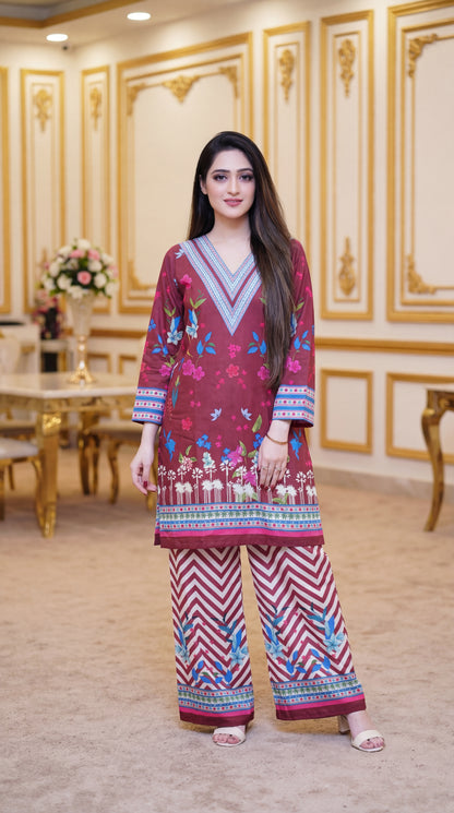 Botanical Fusion Series – 2-Piece Printed Lawn Co-ord Collection