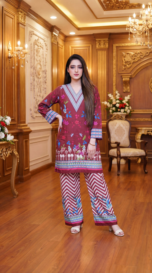 Botanical Fusion Series – 2-Piece Printed Lawn Co-ord Collection